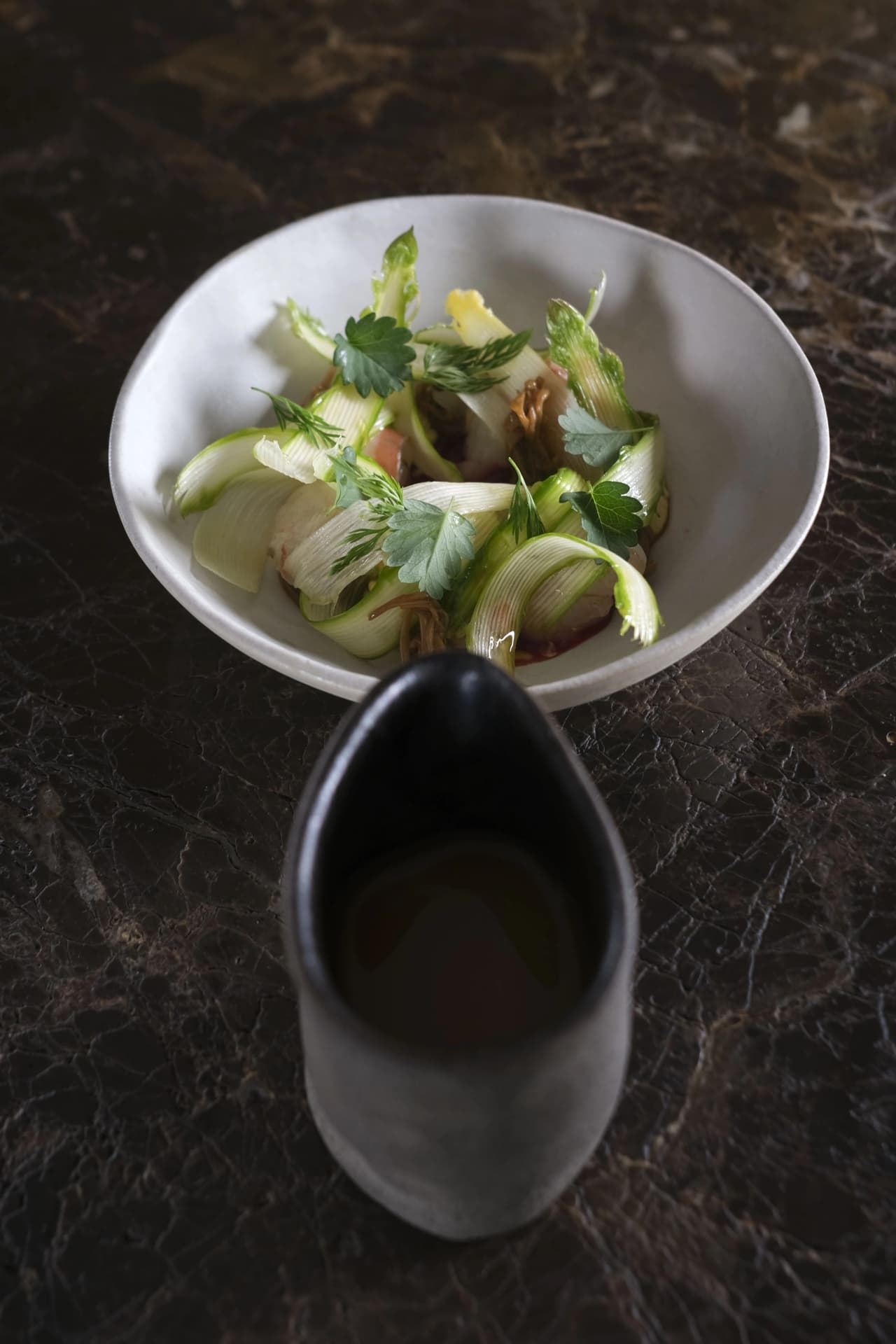 Composizione vegetale gourmet firmata dallo chef Matteo Grandi